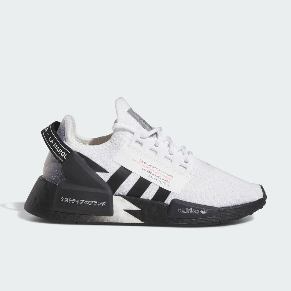 Adidas nmd r1 v2 white black best sale