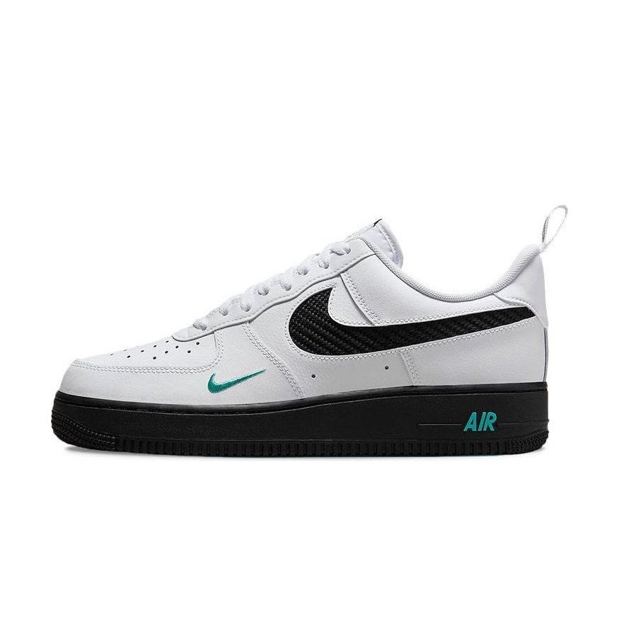 Nike Air Force 1 07 White White Black Washed Teal DR0155 100 sneakshero