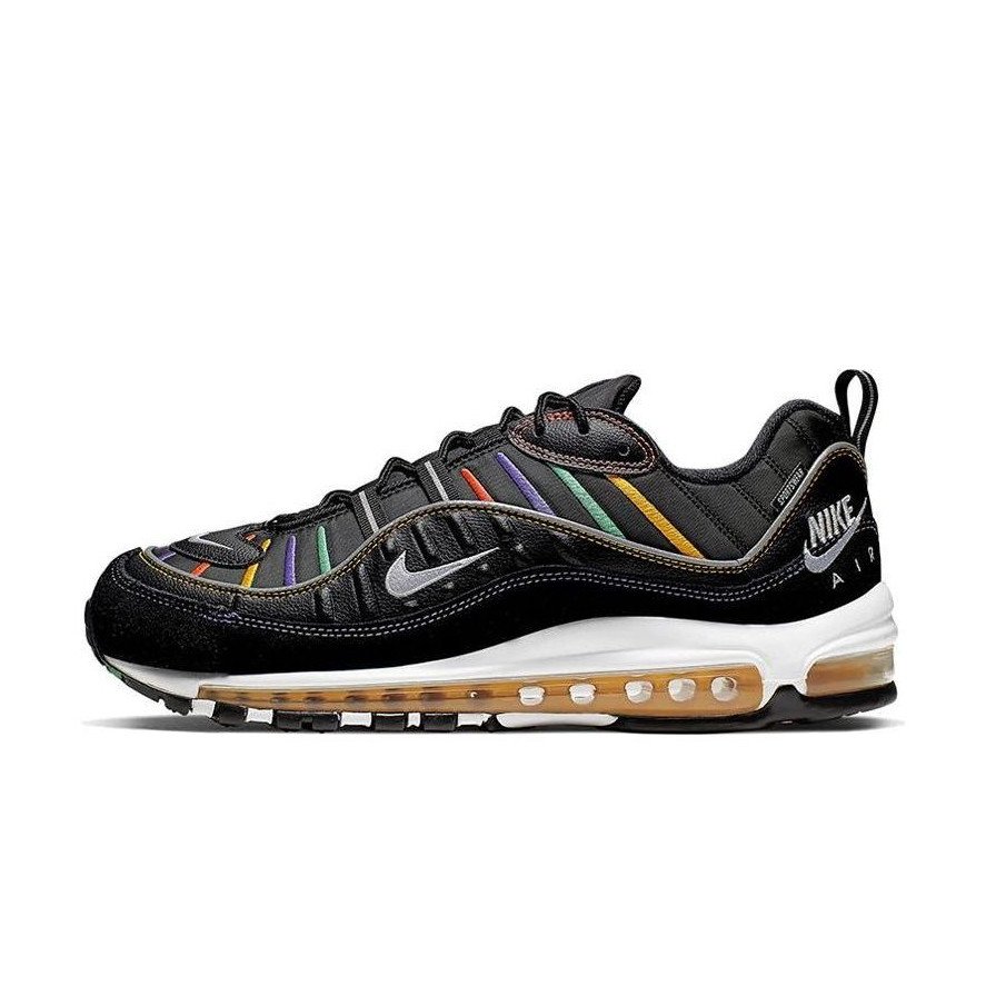 Nike Air Max 98 Premium BLACK FLASH CRIMSON KINETIC GREEN schwarz BV0989 023 sneakshero