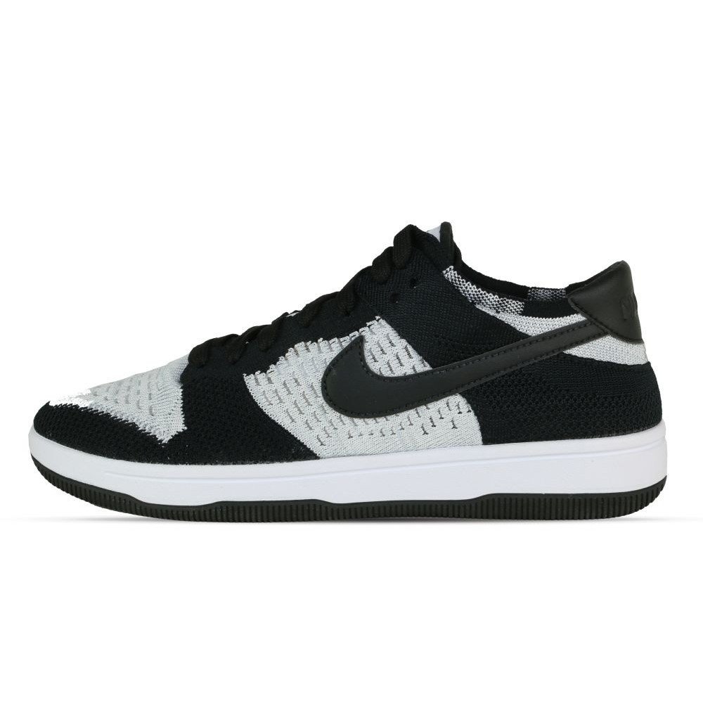 Nike Dunk Flyknit WHITE BLACK WOLF GREY weiB 917746 100 sneakshero