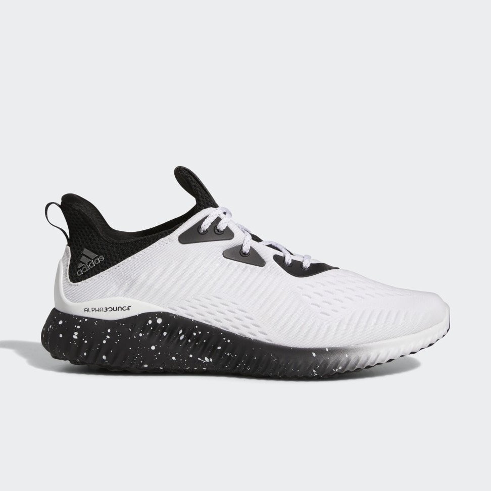 adidas Originals Alphabounce 1 Shoes Cloud White Iron Metallic Core Black HP2305 sneakshero