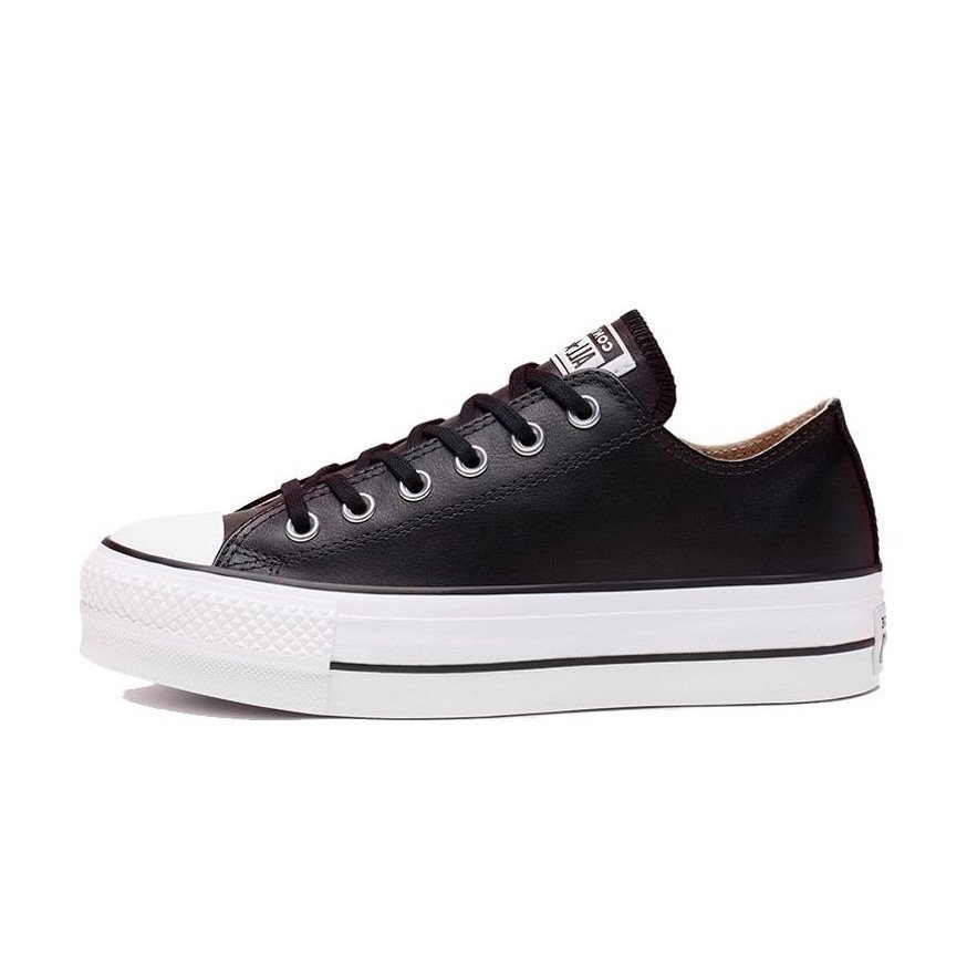 Converse Chuck Taylor All Star Lift Clean Leather Black White 561681C sneakshero