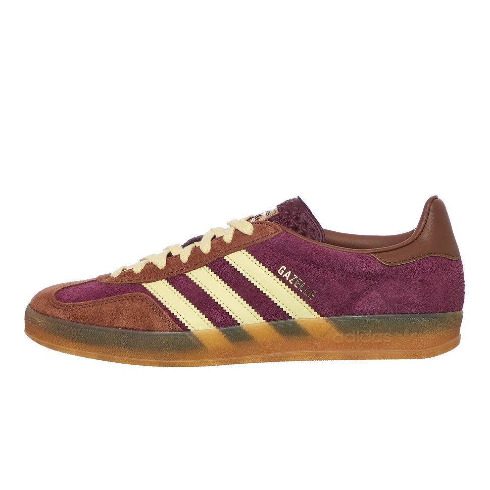 adidas Originals Gazelle Indoor Maroon Almost Yellow Preloved Brown JI0324 sneakshero