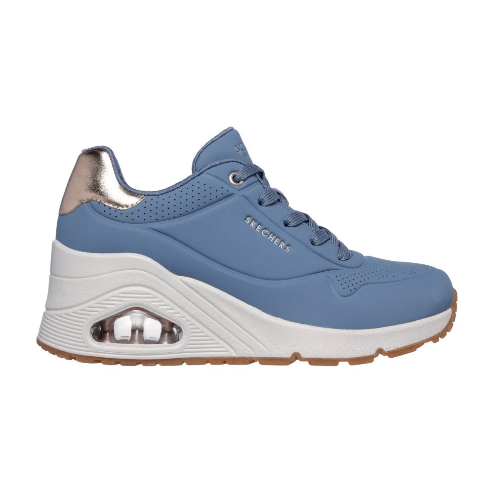 Skechers Uno Wedge - HI Steps / Blau Grau / 177520-SLT | sneakshero