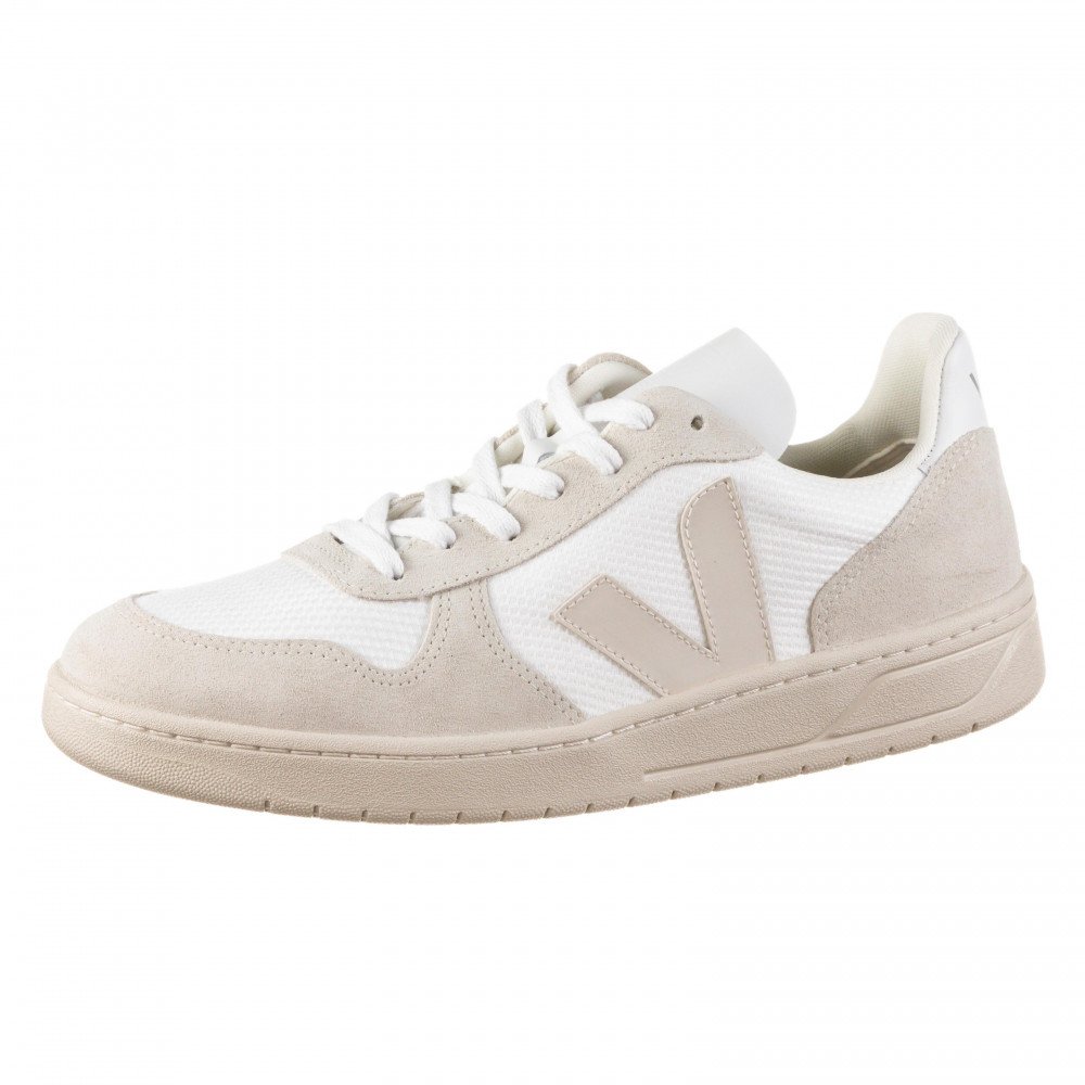 Veja V-10 B-Mesh "White Natural Pierre" / Beige / VX0102499 | Sneakshero