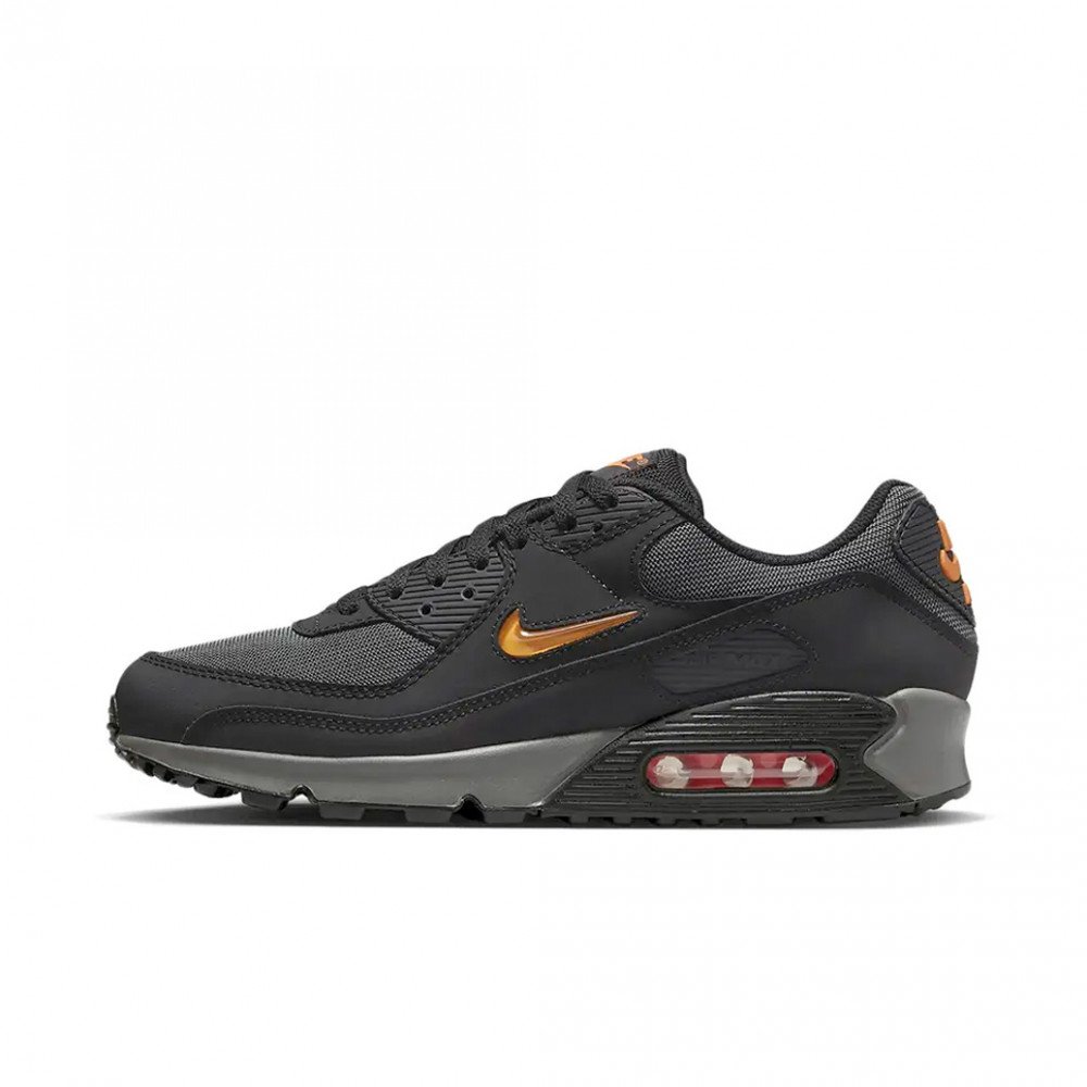 Nike Air Max 90 Jewel Black Safety Orange Iron Grey DX2656 001 sneakshero