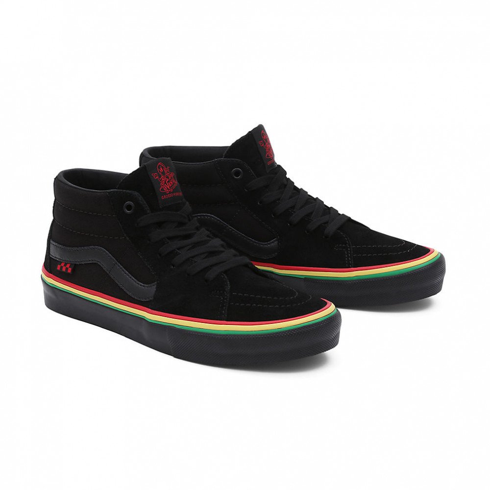 Vans Skate Grosso Mid / Schwarz / VN0A5FCGBLA sneakshero