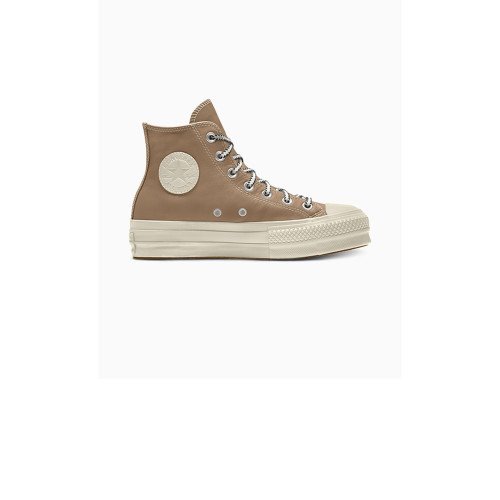 Converse Custom Chuck Taylor All Star Lift Platform Leather By You (173157CSP24CHAMPAGNETANSC) [1]