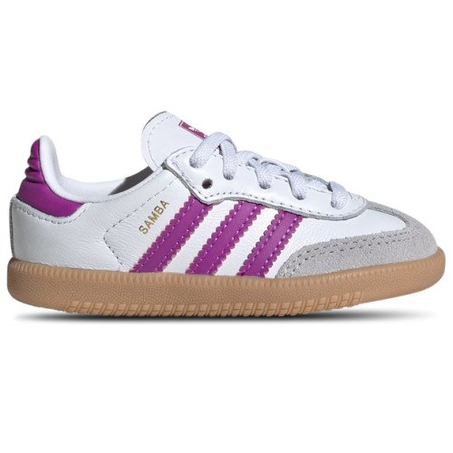 adidas Originals Samba OG Kids Cloud White Purple Burst Gum IE8852 sneakshero