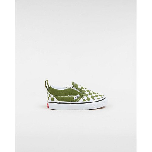 Vans Kleinkinder Checkerboard Slip-on-schuhe Mit Klettverschluss (1-4 Jahre) (pesto) Toddler , Größe 17 (VN000D0SCIB) [1]