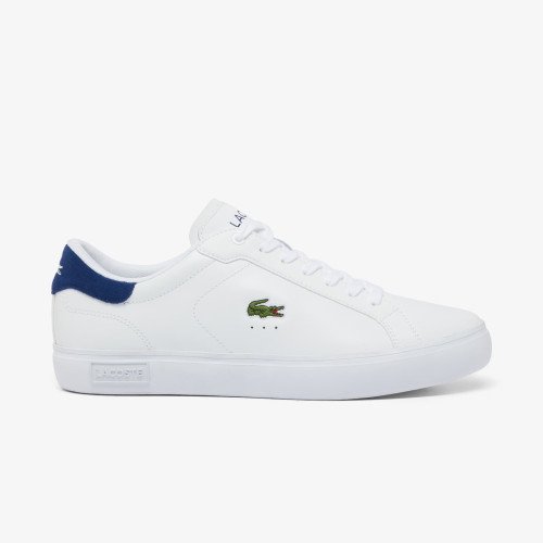 Lacoste Men's Powercourt Logo Tongue Leather Trainers (48SMA0001-042) [1]