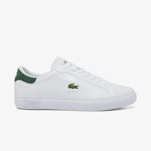 Lacoste Men's Powercourt Logo Tongue Leather Trainers (48SMA0001-1R5) [1]