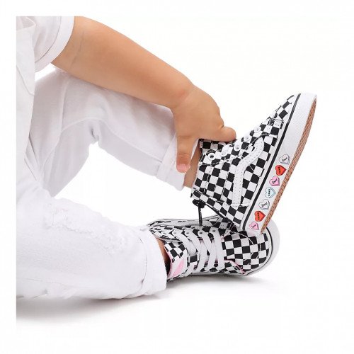 Vans Toddler Candy Hearts Sk8-hi Zip Shoes (1-4 Years) ((candy Hearts) /true ) Toddler Weiß, Größe 17 (VN000XG5ABY) [1]