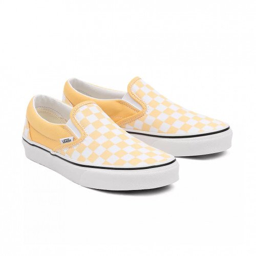 Vans Checkerboard Classic Slip-on Shoes ((checkerboard) Flax/true ) , Größe 34.5 (VN000XG8AZV) [1]