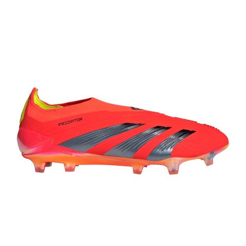 adidas Originals Predator Elite Laceless Boots Firm Ground Solar Red Core Black Team Solar Yellow 2 IF8885 sneakshero