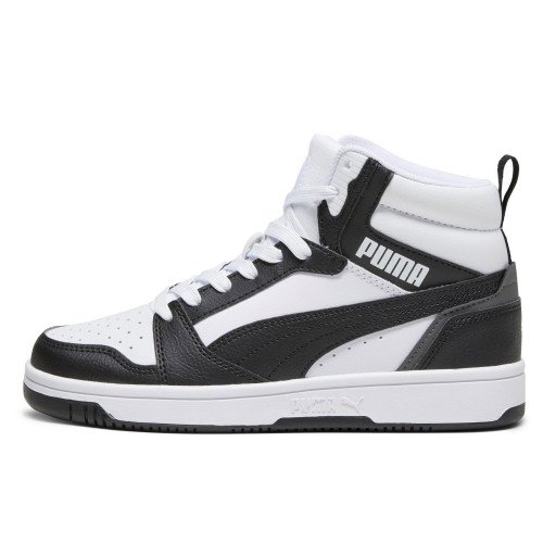 Puma Rebound V6 Mid Jr Puma White/puma Black/shadow Gray (393831-01) [1]