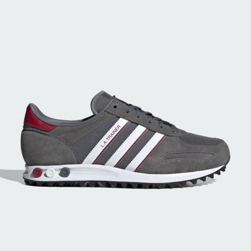 adidas Originals LA TRAINER Grey Four Cloud White Collegiate Burgundy IF8417 sneakshero