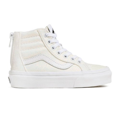 Vans Kinder Glitter Sk8-hi Zip (4-8 Jahre) (weiß) Kinder Weiß, Größe 31.5 (VN0005VSWHT) [1]