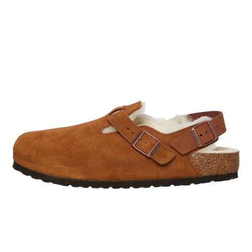 Birkenstock Tokio Inside Shearling Suede Leather/Fur "Mink" (1028374) [1]