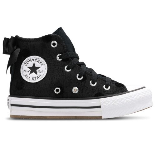 Converse Chuck Taylor All Star Lift Platform Polka Dot & Bow Black, White (A14436C) [1]