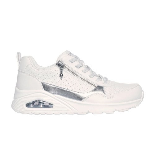 Skechers UNO - Metallic Sliders (177873-WHT) [1]