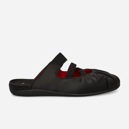 Puma Women s Speedcat Satin Mules Black / For All Time Red (409911-02) [1]
