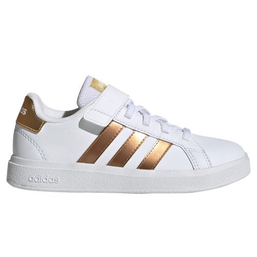 adidas Originals Grand Court Sustainable Lifestyle Court Elastic Lace and Top Strap Shoes (GY2577) [1]