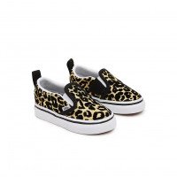 Vans Toddler Flocked Leopard Classic Slip-on Velcro Shoes (1-4 Years) ((flocked Leopard) /true ) Toddler , Größe 17 (VN000UBSABS)
