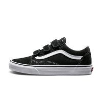 Vans Suede/canvas Old Skool Velcro Schuh ((suede/canvas)/trwht) Weiß, Größe 34.5 (VN0A3D29OIU)