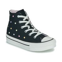 Converse Chuck Taylor All Star Lift Embroidered Polka Dots Platform Black (A12609C)