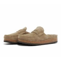 Birkenstock Naples Shearling Natural Leather Oiled "Taupe" (1028084)