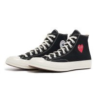 Comme des Garcons Play Small Red Heart Chuck Taylor All Star '70 Hi (AZ-K129-001-1)