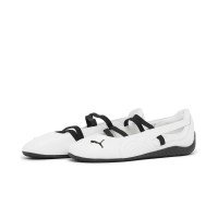 Puma Women s Speedcat Ballet Leather Shoes White / Black (403587-01)