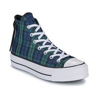 Converse Chuck Taylor All Star Lift Platform Plaid Navy (A13879C)