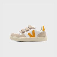 Veja Small V-10 Chromefree Leather Extra-white_ouro (CV0503798C)