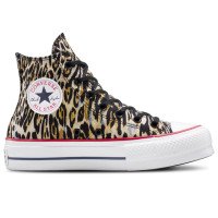 Converse Chuck Taylor All Star Lift Platform Leopard Black, Red (A15462C)