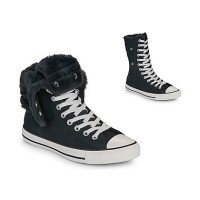 Converse Chuck Taylor All Star Fold Over XHi Faux Fur Black (A15138C)