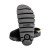 Thumbnail of Birkenstock Boston PAP Chunky Shearling Suede Leather Fur - Black (1028453) [1]